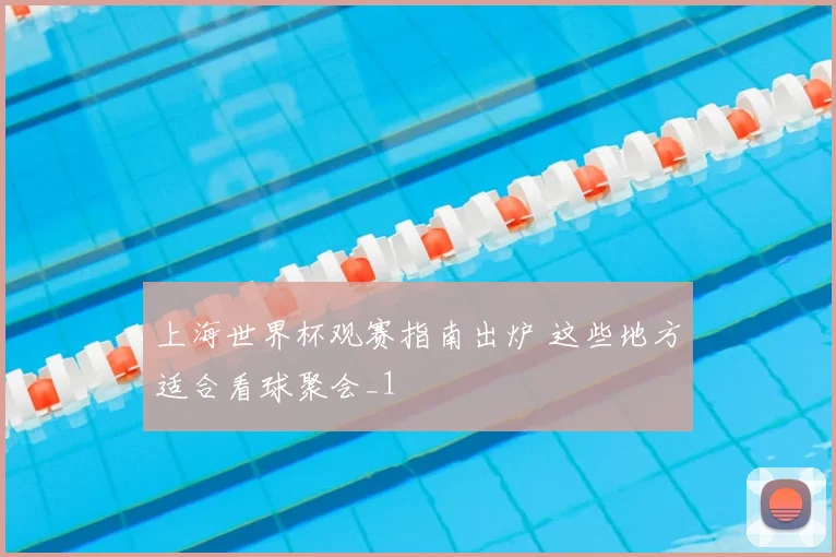 上海世界杯观赛指南出炉 这些地方适合看球聚会_1
